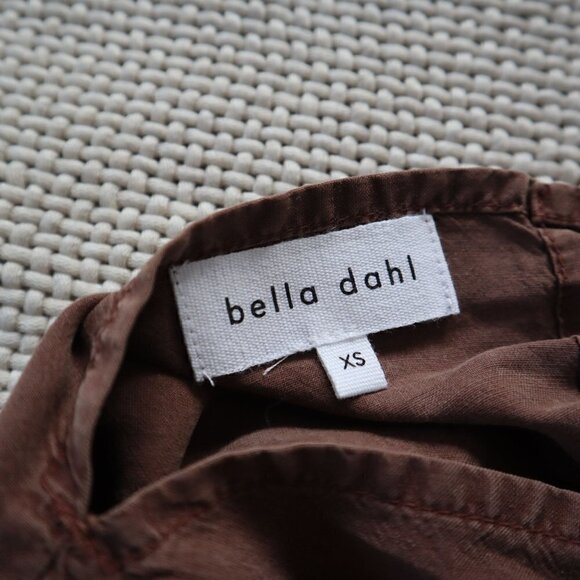 NWT Bella Dahl Smocked Waist Halter Top Espresso Size XS - Picture 4 of 7